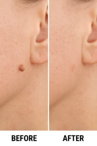 Skin tags removal Brighton before and after